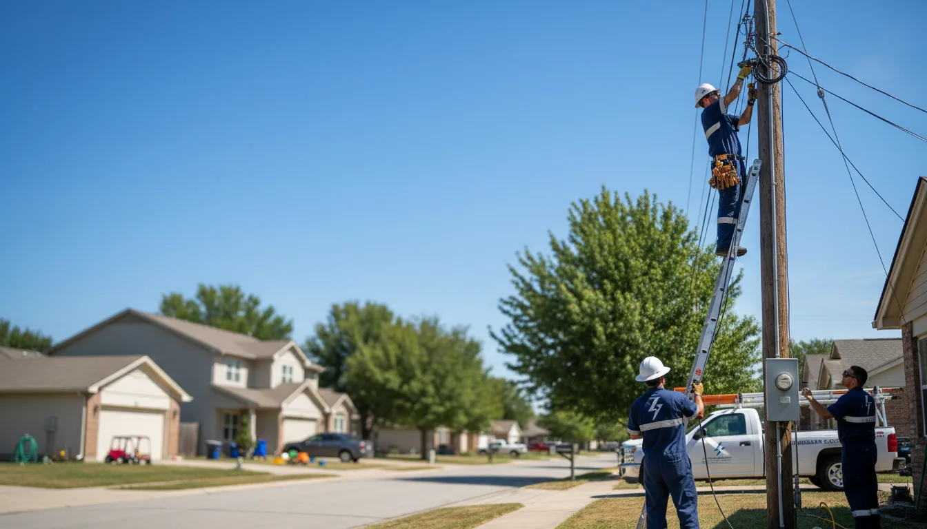 Residential electrician providing installation services in Upson, WI